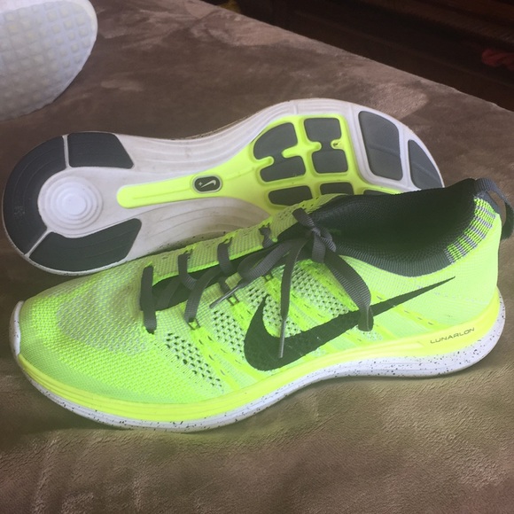 nike yellow neon shoes